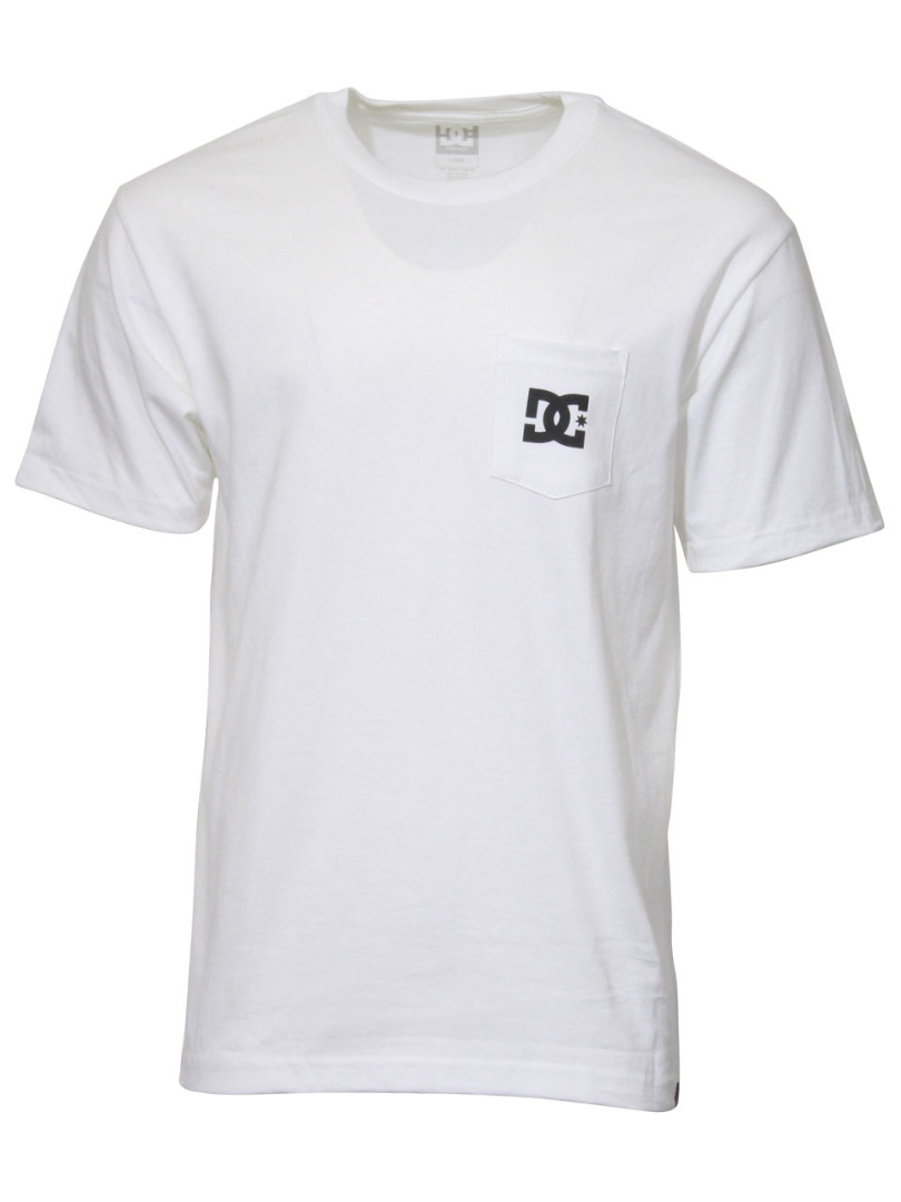 White Sleeve M ADYZT04888 Short Shoes T-Shirt Pocket Star DC Men\'s Sz: