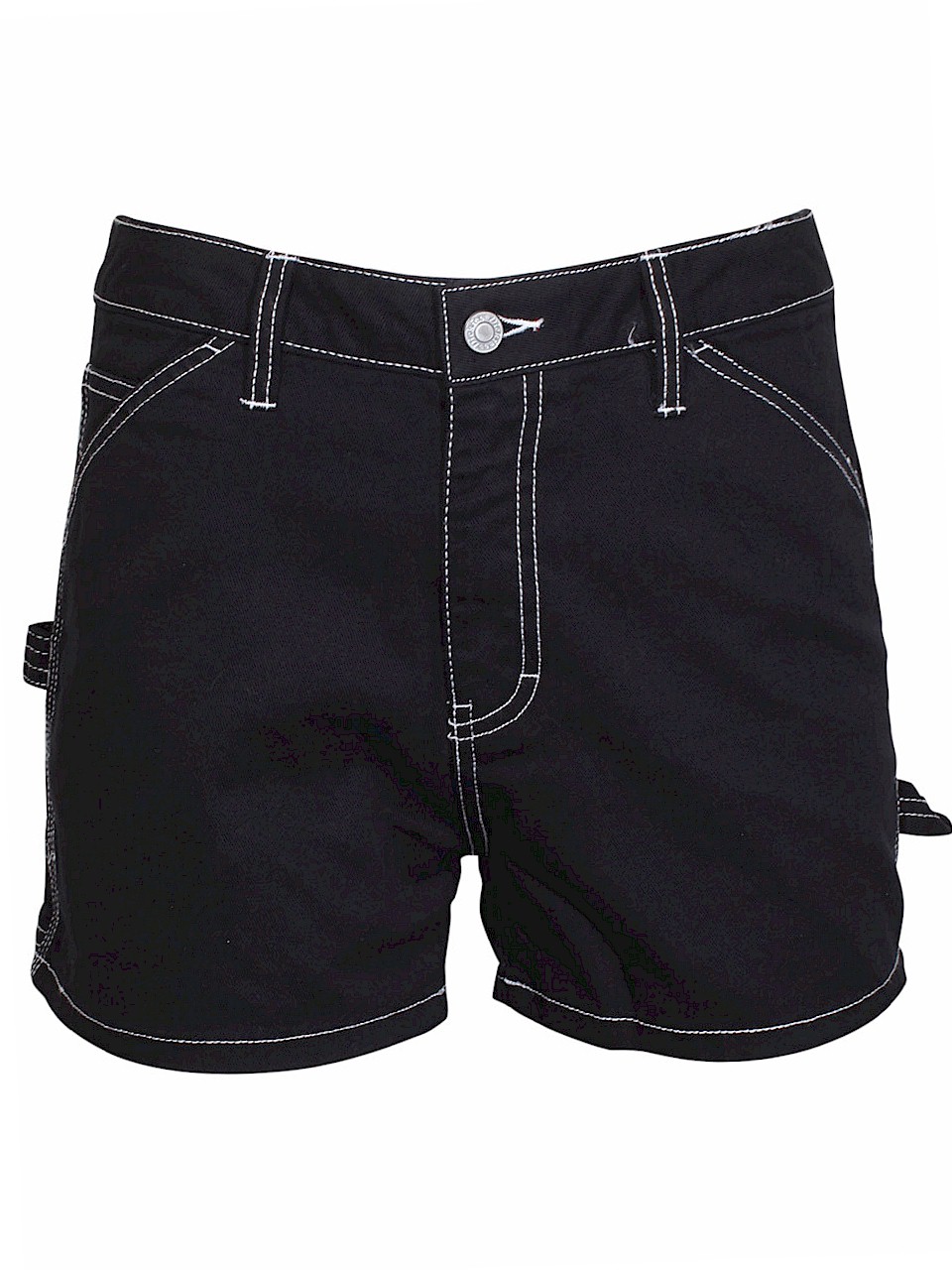 UPC 792831299622 product image for Dickies Girl Carpenter Shorts Black Juniors/Women's High Rise Twill Sz: 7/27 - 7 | upcitemdb.com