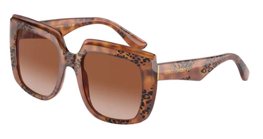 EAN 8056597757317 product image for Dolce & Gabbana DG4414 338013 Sunglasses Women's Havana Leo/Brown Gradient 54mm  | upcitemdb.com