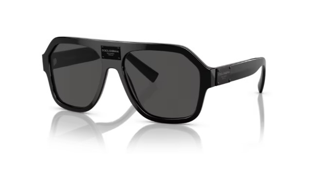 EAN 8056597849265 product image for Dolce & Gabbana DG4433 501/87 Sunglasses Men's Black/Dark Grey Pilot 58 16 145 - | upcitemdb.com