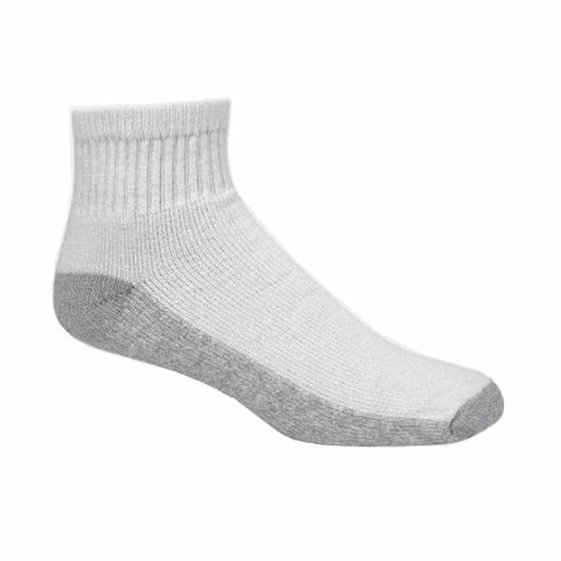 Fruit of The Loom Men's Value 10 Pack Ankle Crew Socks White Shoe Size 6-12