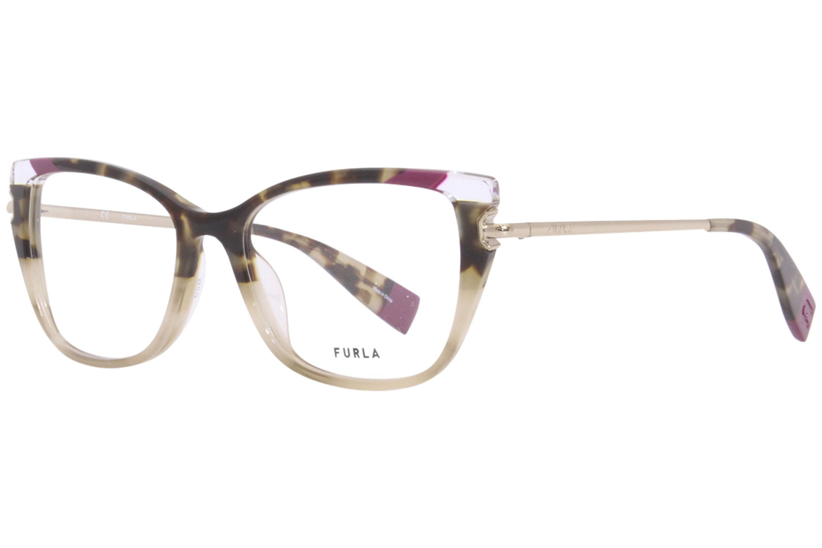 UPC 190605316160 product image for Furla Eyeglasses Frame Women's VFU499 02BW Tortoise 53 17 135 - Brown - Lens-53  | upcitemdb.com