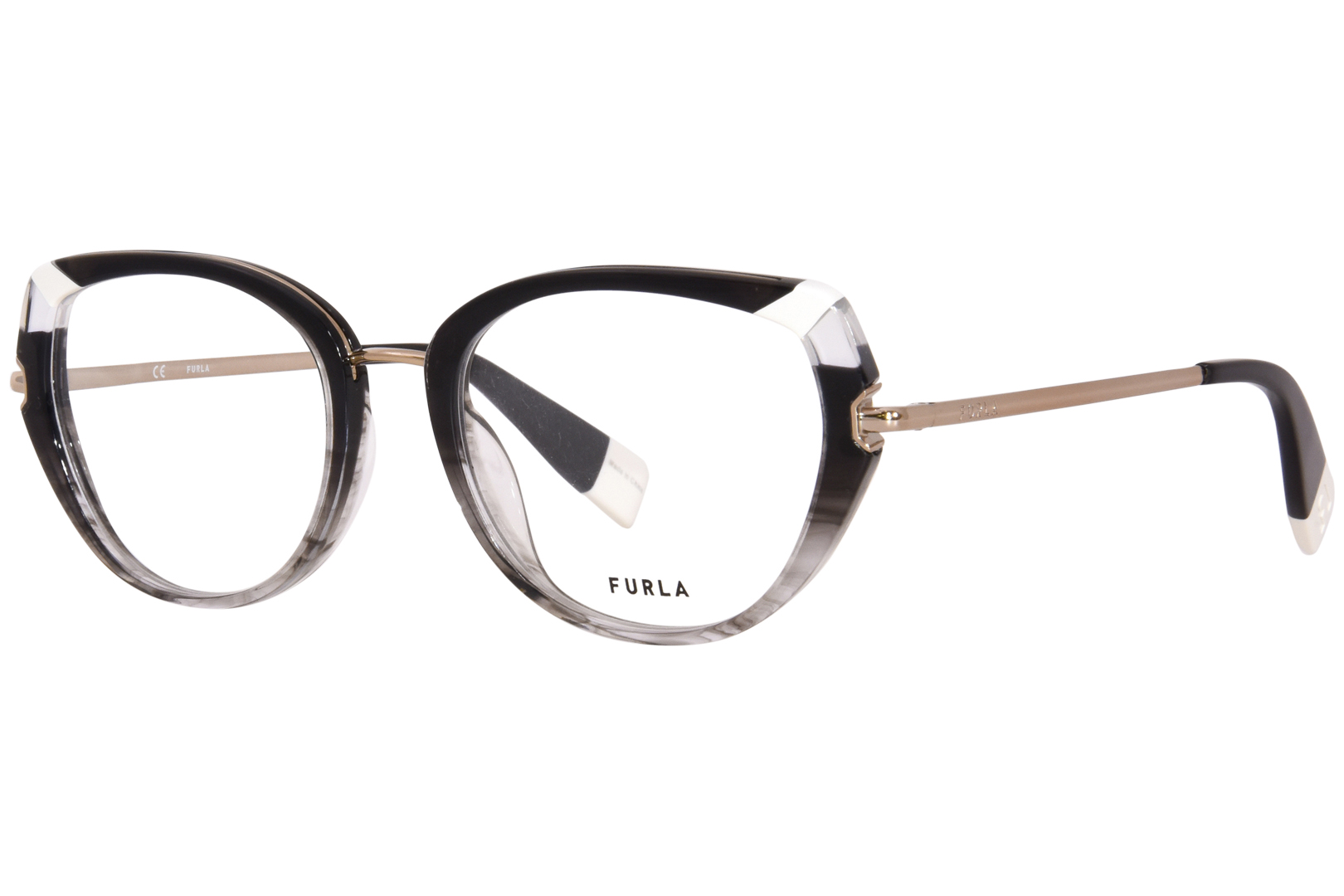 UPC 190605316214 product image for Furla VFU500 06Y3 Eyeglasses Women's Grey Full Rim Cat Eye 51 18 135 - Lens-51 B | upcitemdb.com