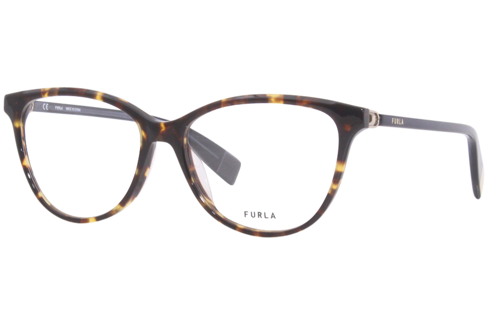 UPC 190605339022 product image for Furla Eyeglasses Frame Women's VFU546 0909 Tortoise 54 15 135 - Black - Lens-54  | upcitemdb.com