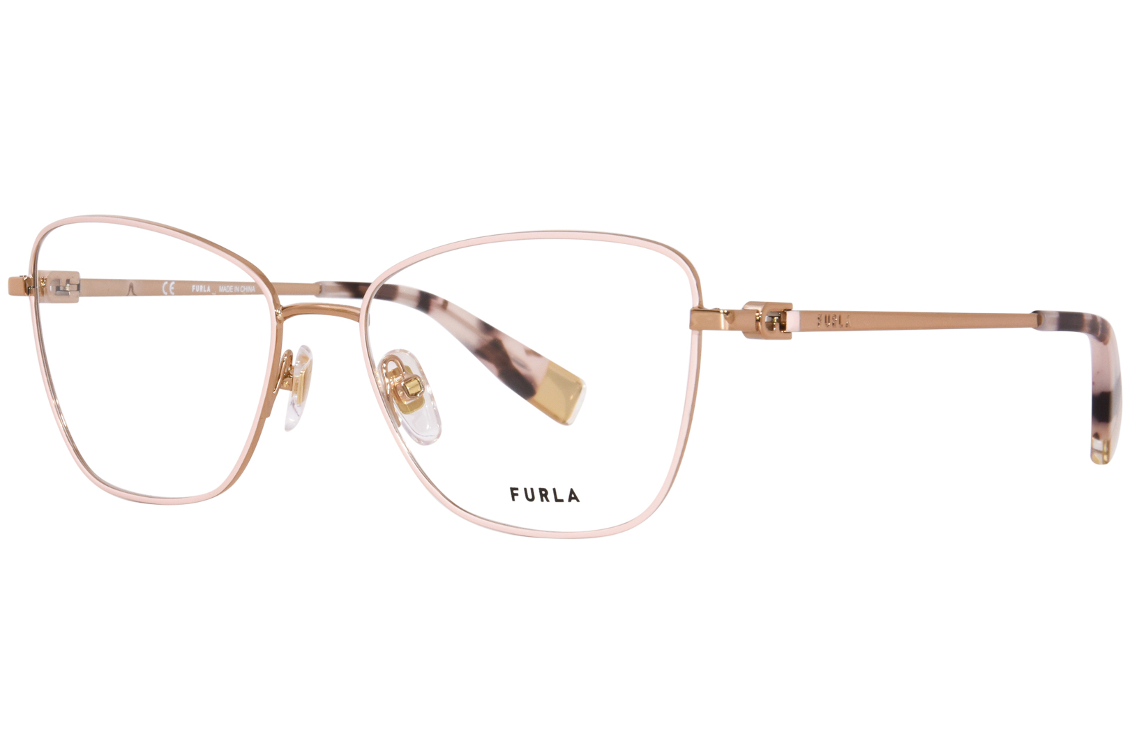 UPC 190605365977 product image for Furla VFU588 02AM Eyeglasses Women's Rose Full Rim Square Shape 53 16 135 - Pink | upcitemdb.com