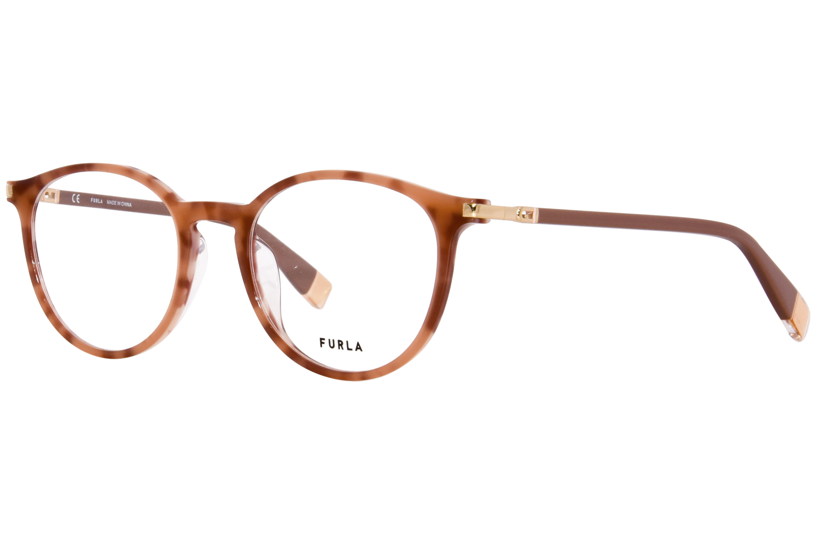 UPC 190605366172 product image for Furla VFU591 0AP8 Eyeglasses Women's Tortoise Full Rim 50 19 135 - Brown - Lens- | upcitemdb.com