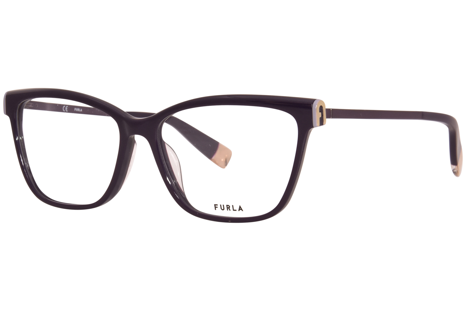 UPC 190605396322 product image for Furla VFU631 09NU Eyeglasses Women's Violet Full Rim Butterfly Shape 55 15 135 - | upcitemdb.com