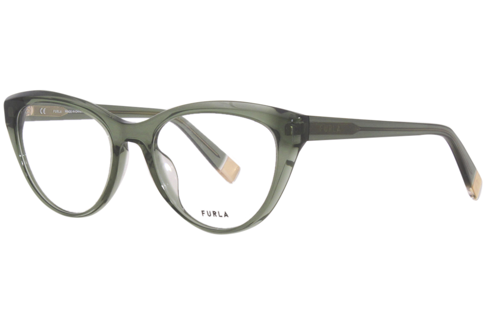 UPC 190605396254 product image for Furla VFU643V 06W5 Eyeglasses Women's Transparent Green Full Rim 51 18 140 - Len | upcitemdb.com