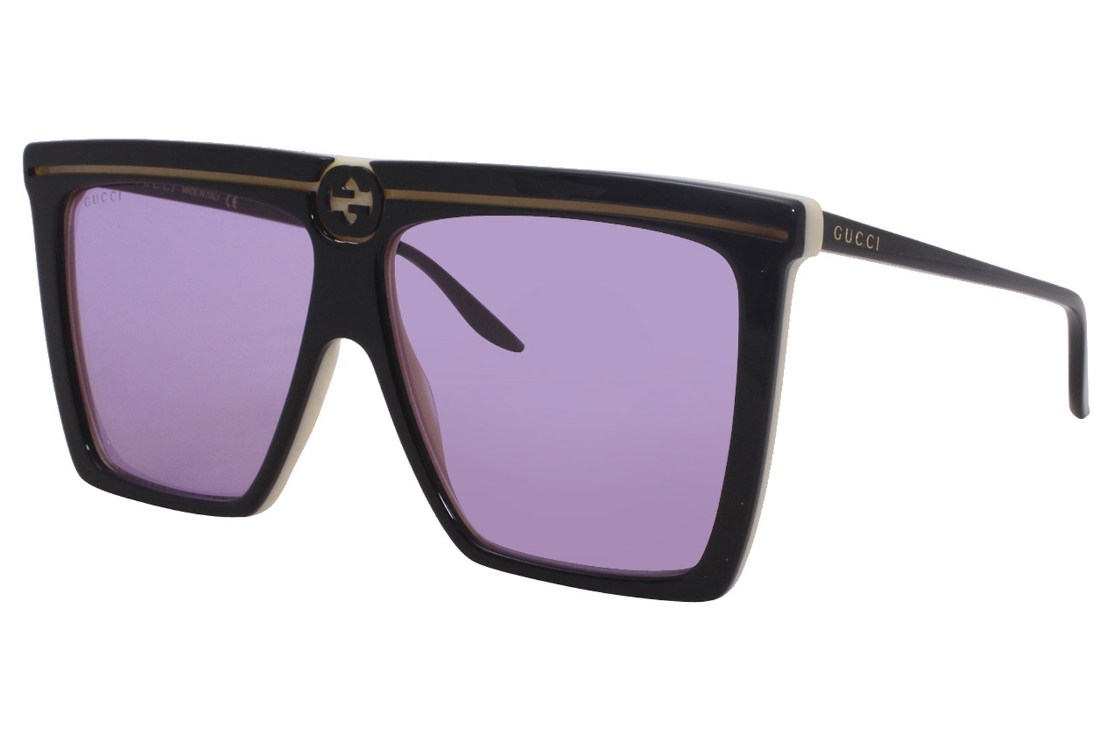 Gucci Red/Brown Gradient GG1013 Rectangle Sunglasses Gucci