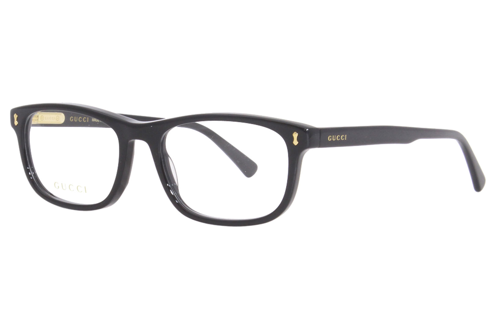 UPC 889652353203 product image for Gucci GG1046O 004 Eyeglasses Men's Black Full Rim Rectangle Shape 55 18 150 - Le | upcitemdb.com