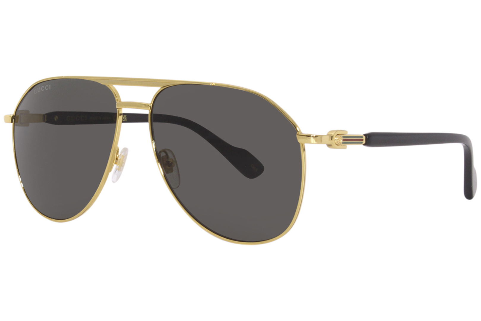 UPC 889652394039 product image for Gucci GG1220S 001 Sunglasses Men's Gold/Grey Pilot 59 14 145 - Lens-59 Bridge-14 | upcitemdb.com