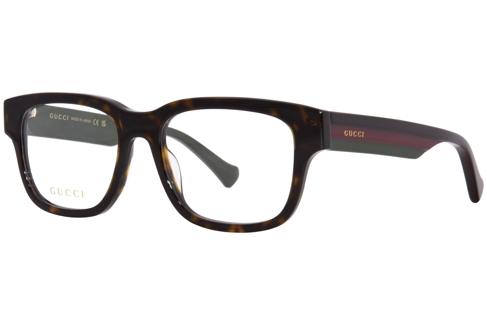 UPC 889652414751 product image for Gucci GG1303O 002 Eyeglasses Men's Havana/Red/Green Full Rim 54 18 145 - Brown - | upcitemdb.com