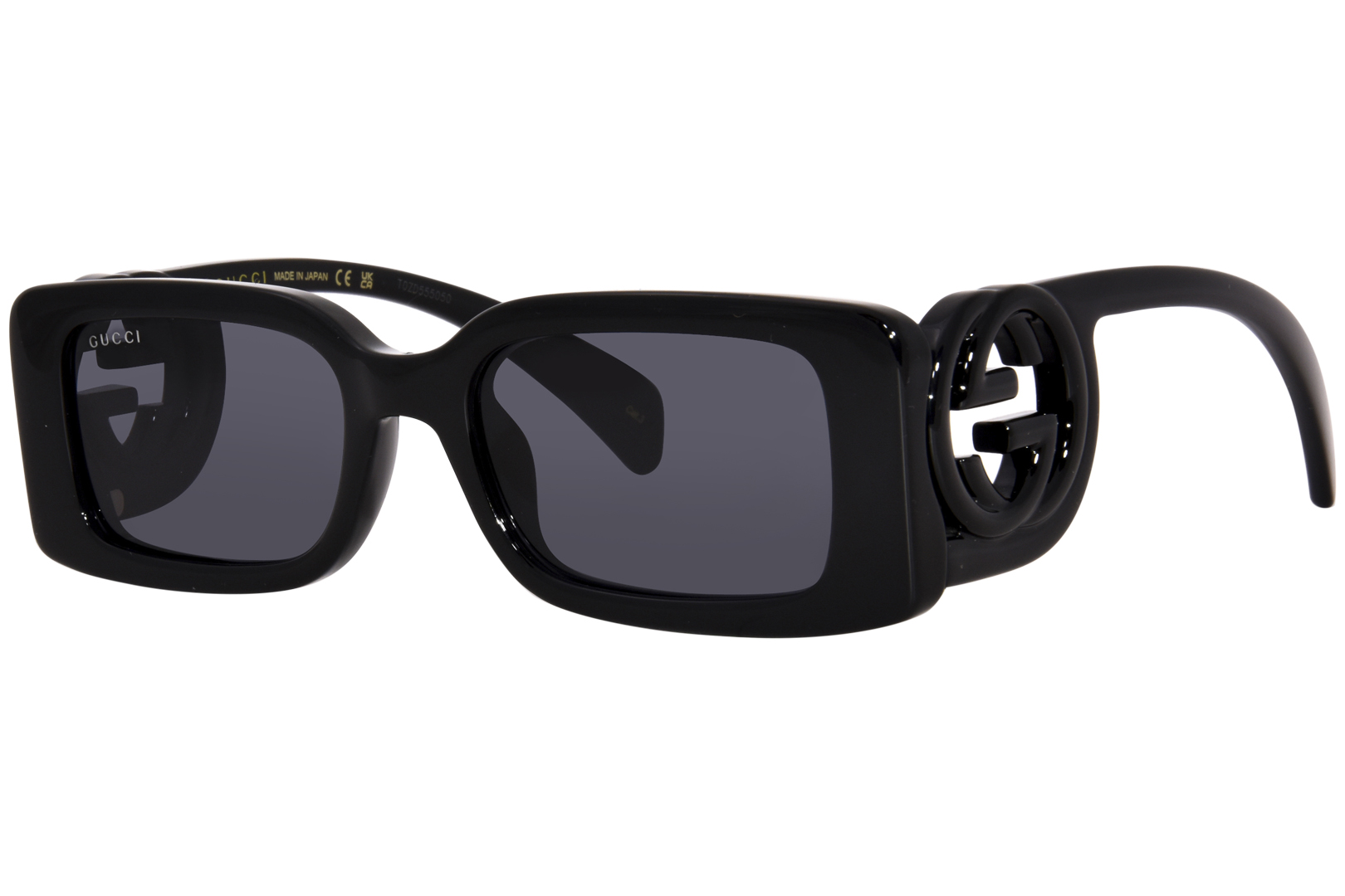 Gucci Black GG0811S Rectangle Sunglasses Gucci