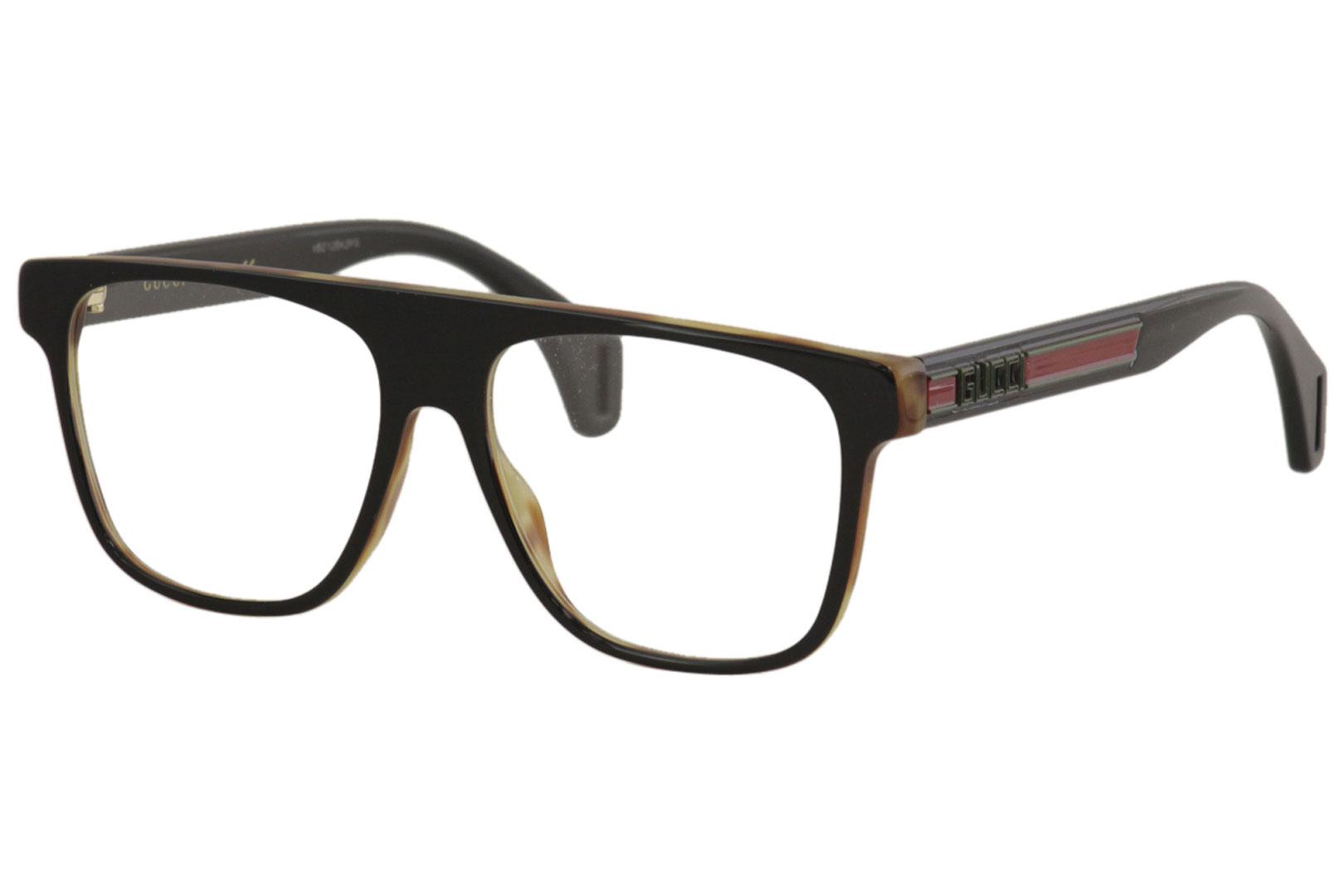 Gucci Mens Eyeglasses Seasonal Icon Gg0465o Gg0465o Full Rim Optical Frame