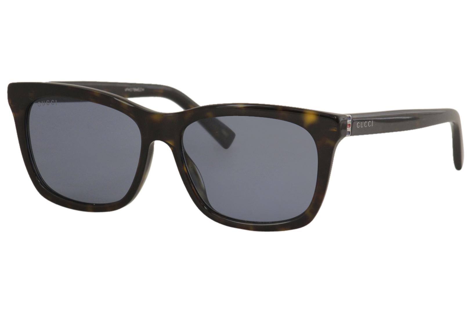 Gucci Black 56 mm Polarized Men's Sunglasses GG0449S-002 56