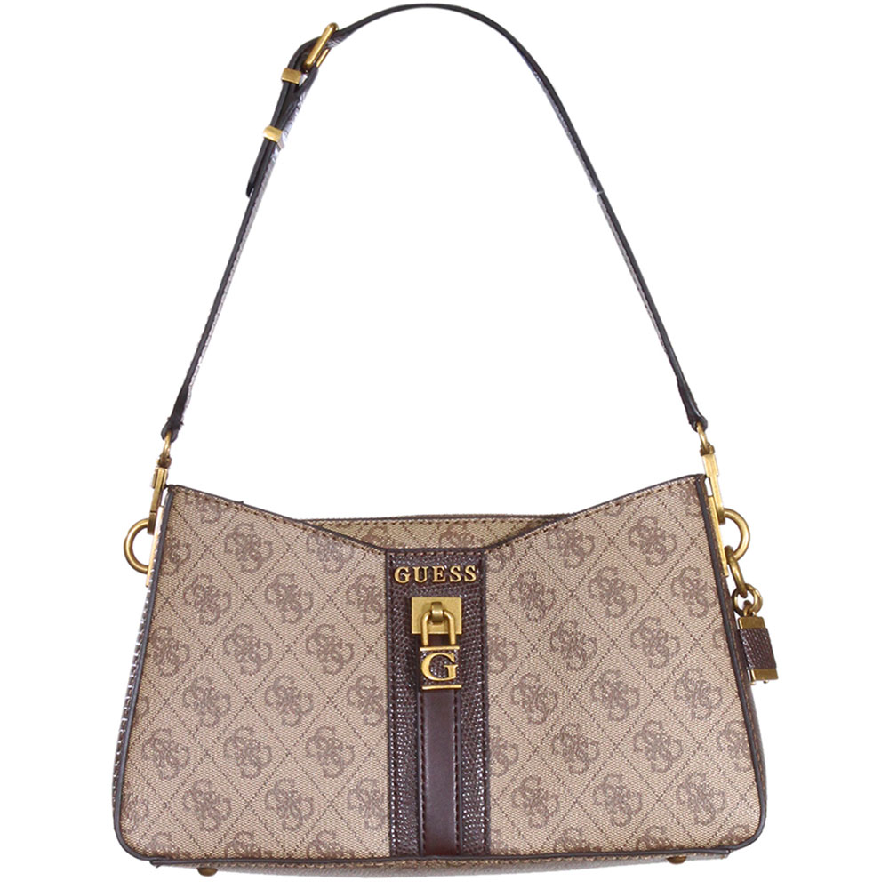 Guess Ginevra Signature Logo Elite Society Satchel Bag