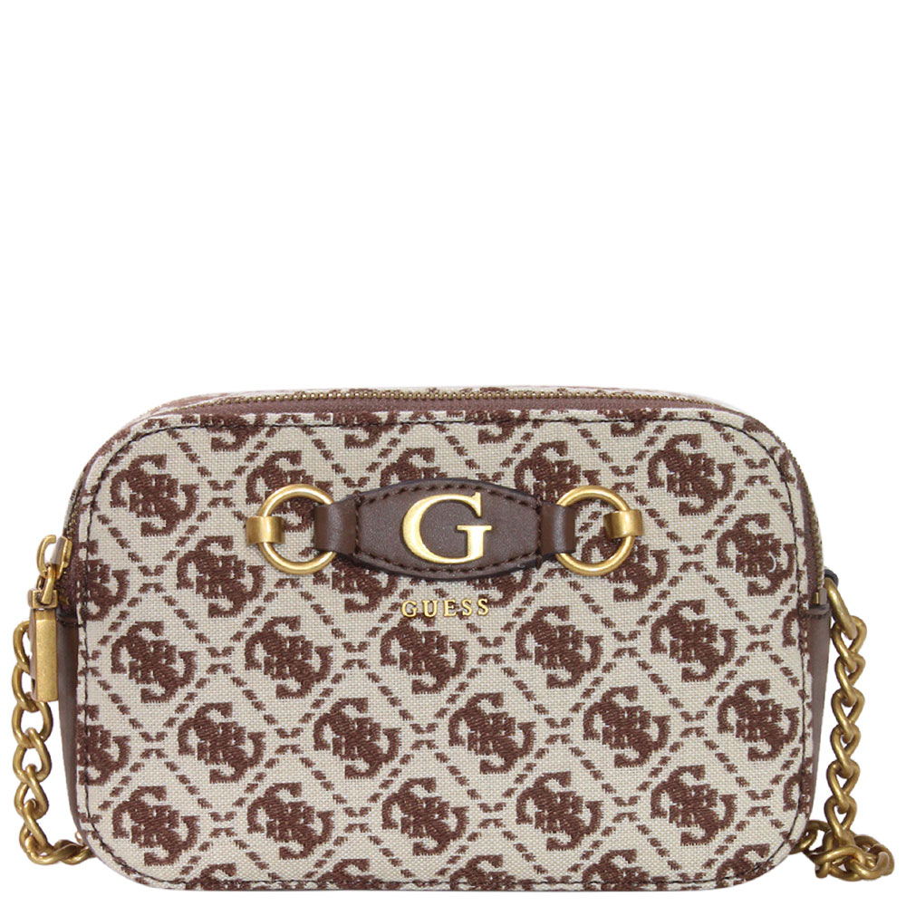 Izzy: Monogram Crossbody W/ Chain