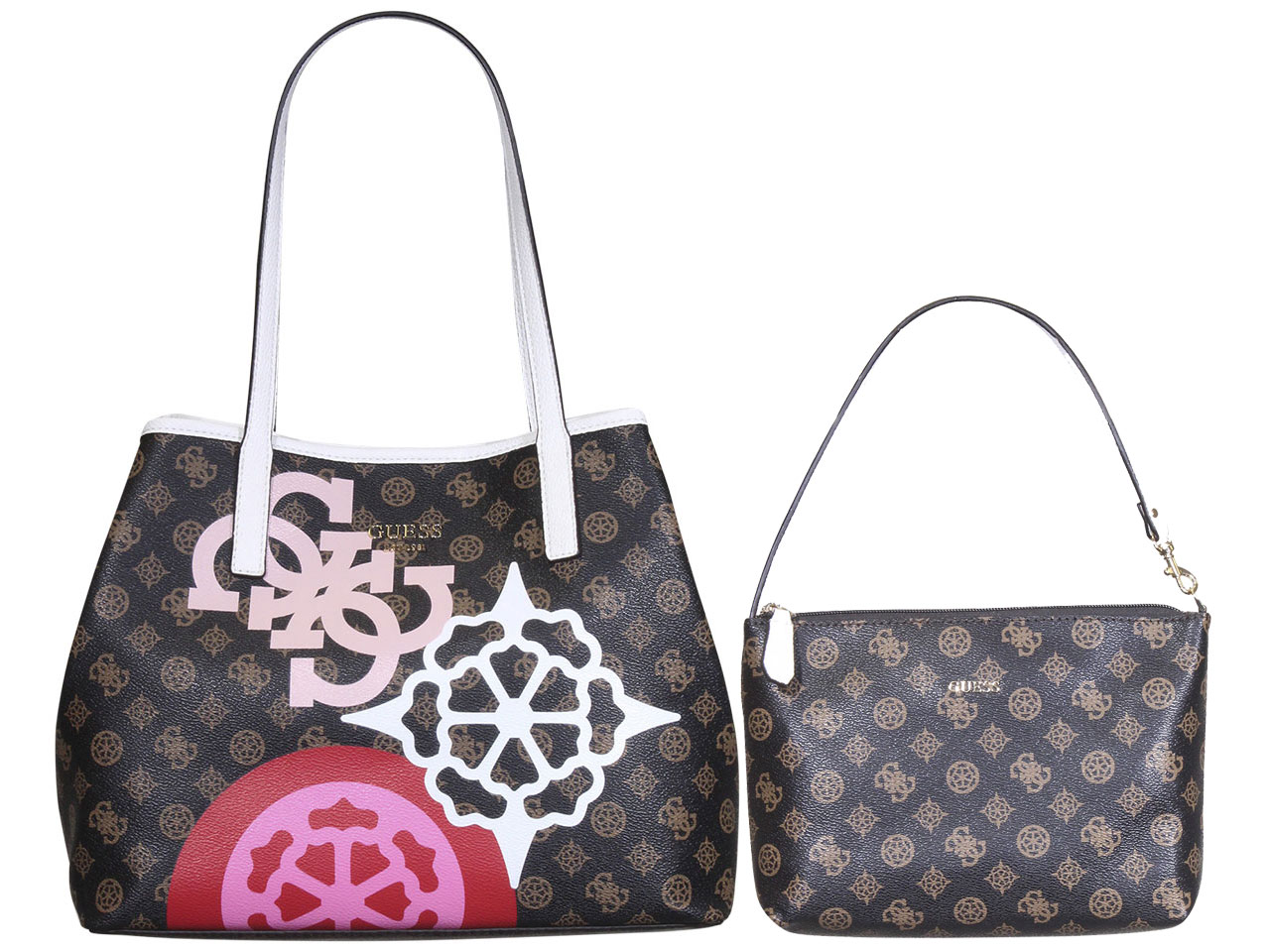 Guess Women's Vikky Tote Handbag 2-Piece Set With Convertible Pouch