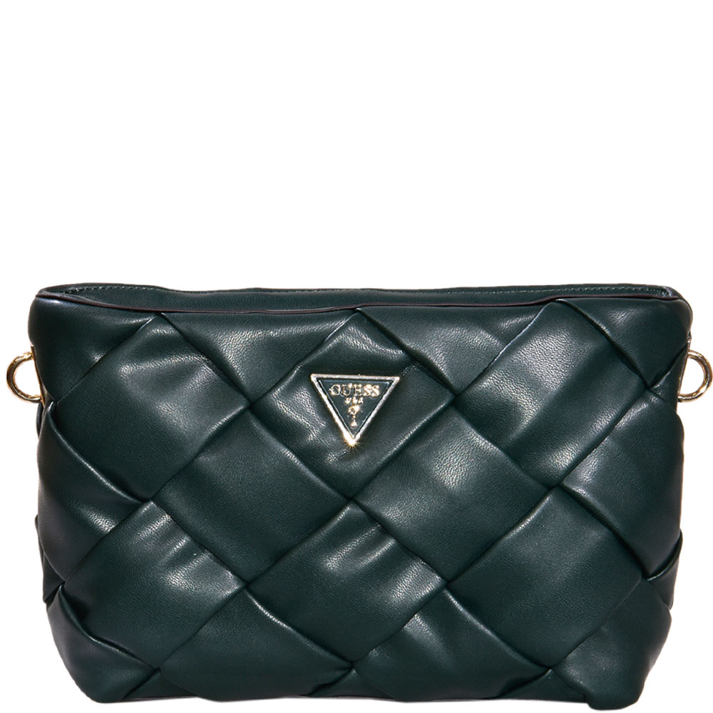 Guess Zaina Flap Shoulder Bag - Forest