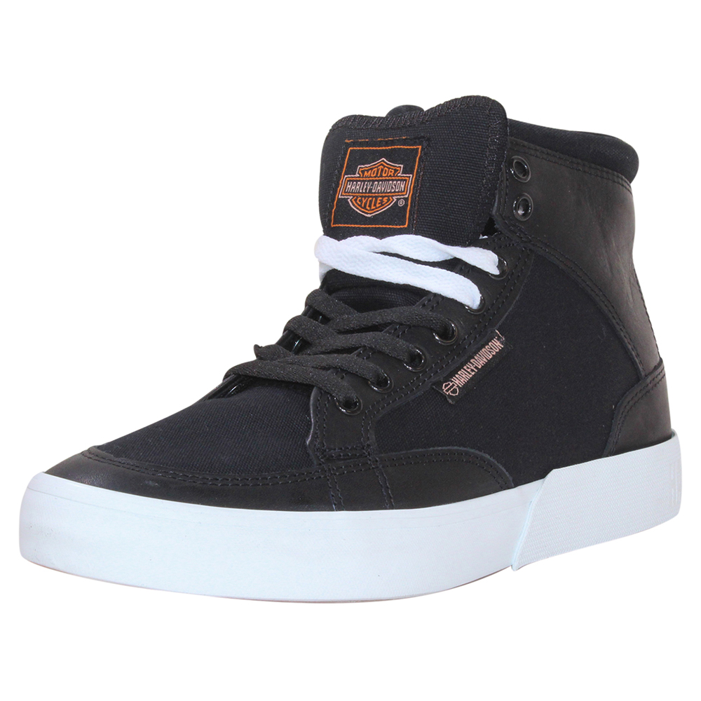 Harley-Davidson Men's Rosemont Sneakers Lace Up Canvas High-Top Shoes ...