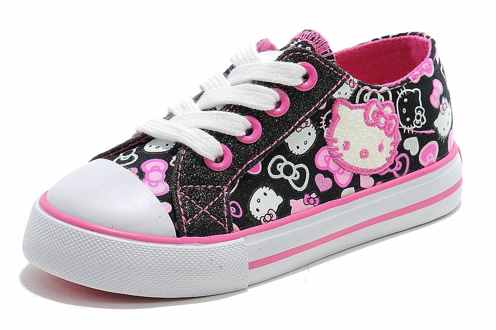 Hello Kitty Toddler Girl's Fashion Sneakers HK Lil Lacey Shoes 3G0002 ...