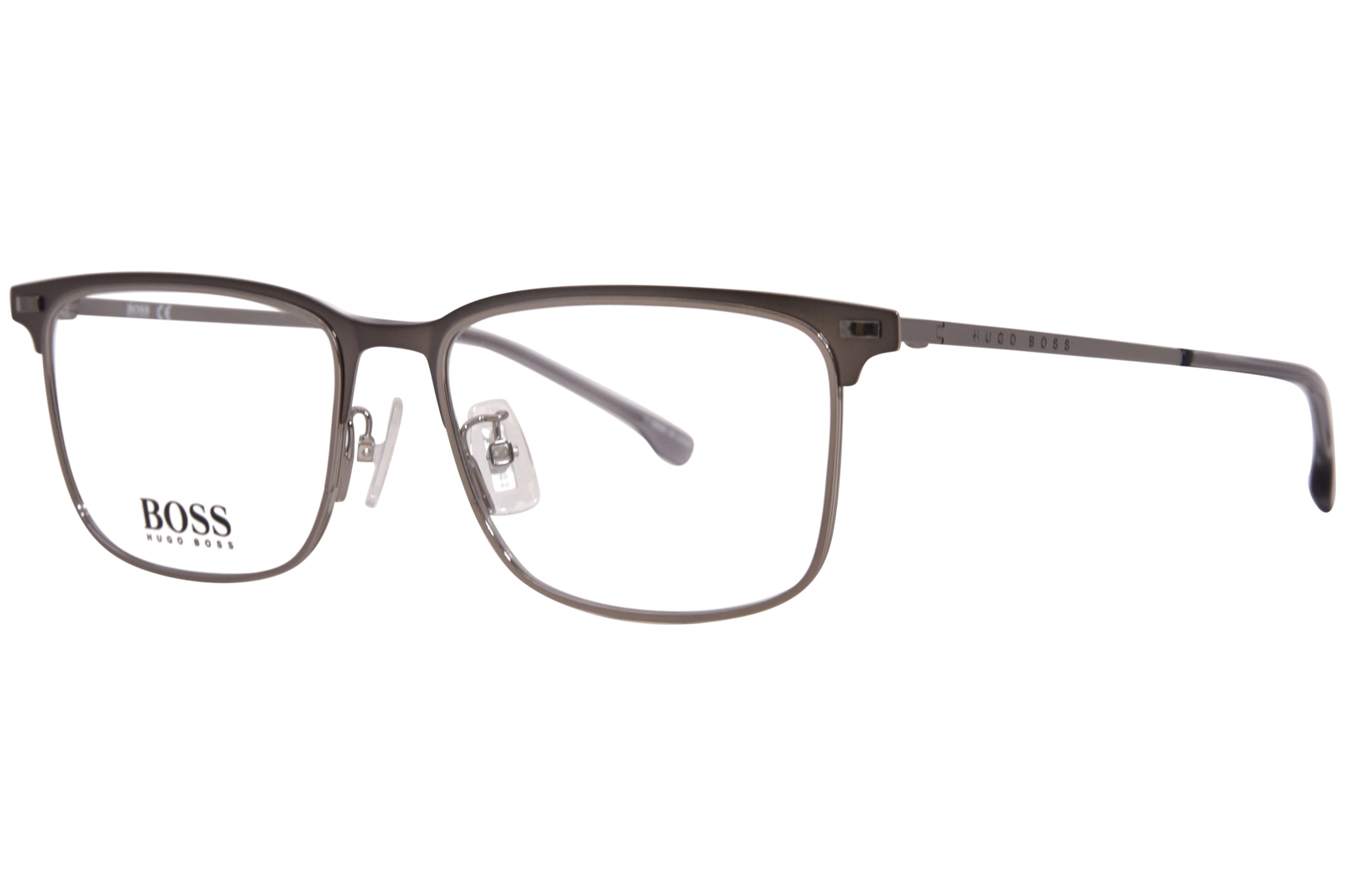 Hugo Boss 1224 F 0r80 Eyeglasses Men S Matte Ruthenium Full Rim 55 17 145