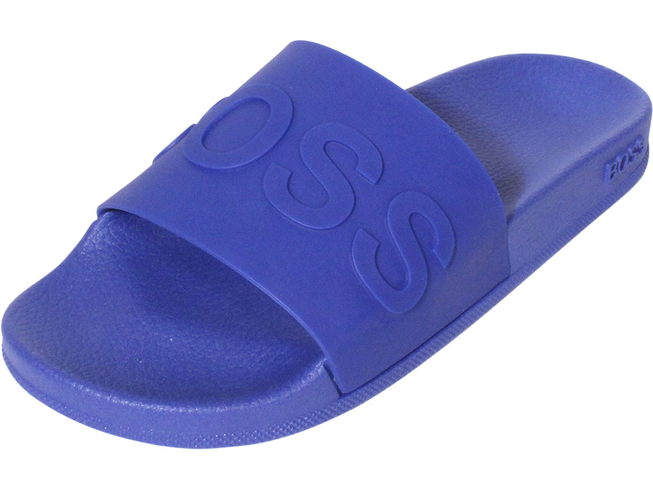 Hugo boss blue sliders sale