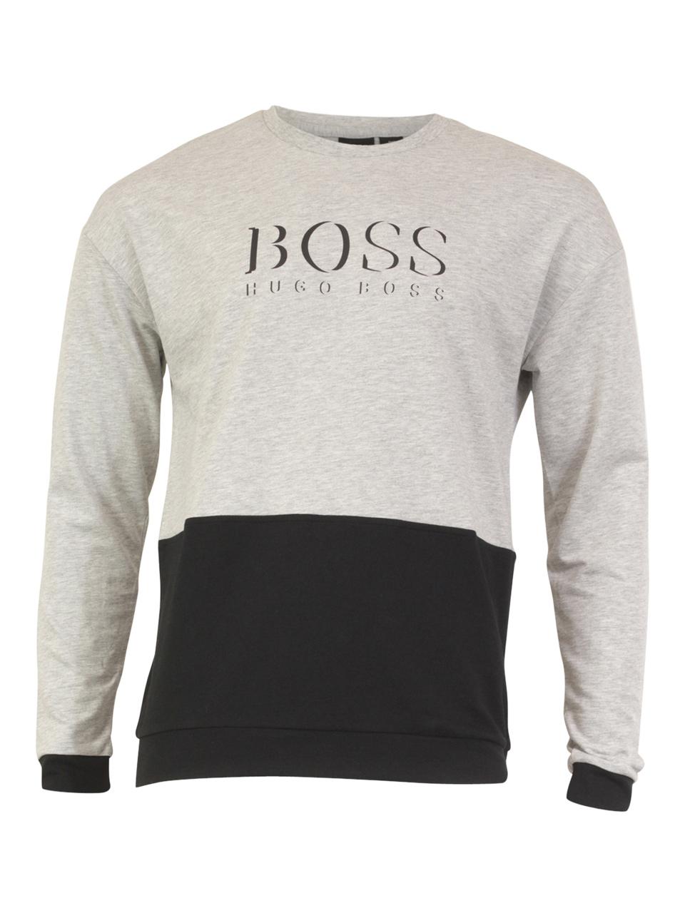 Hugo Boss Men's Authentic Long Sleeve Crew Neck Cotton Sweatshirt ...