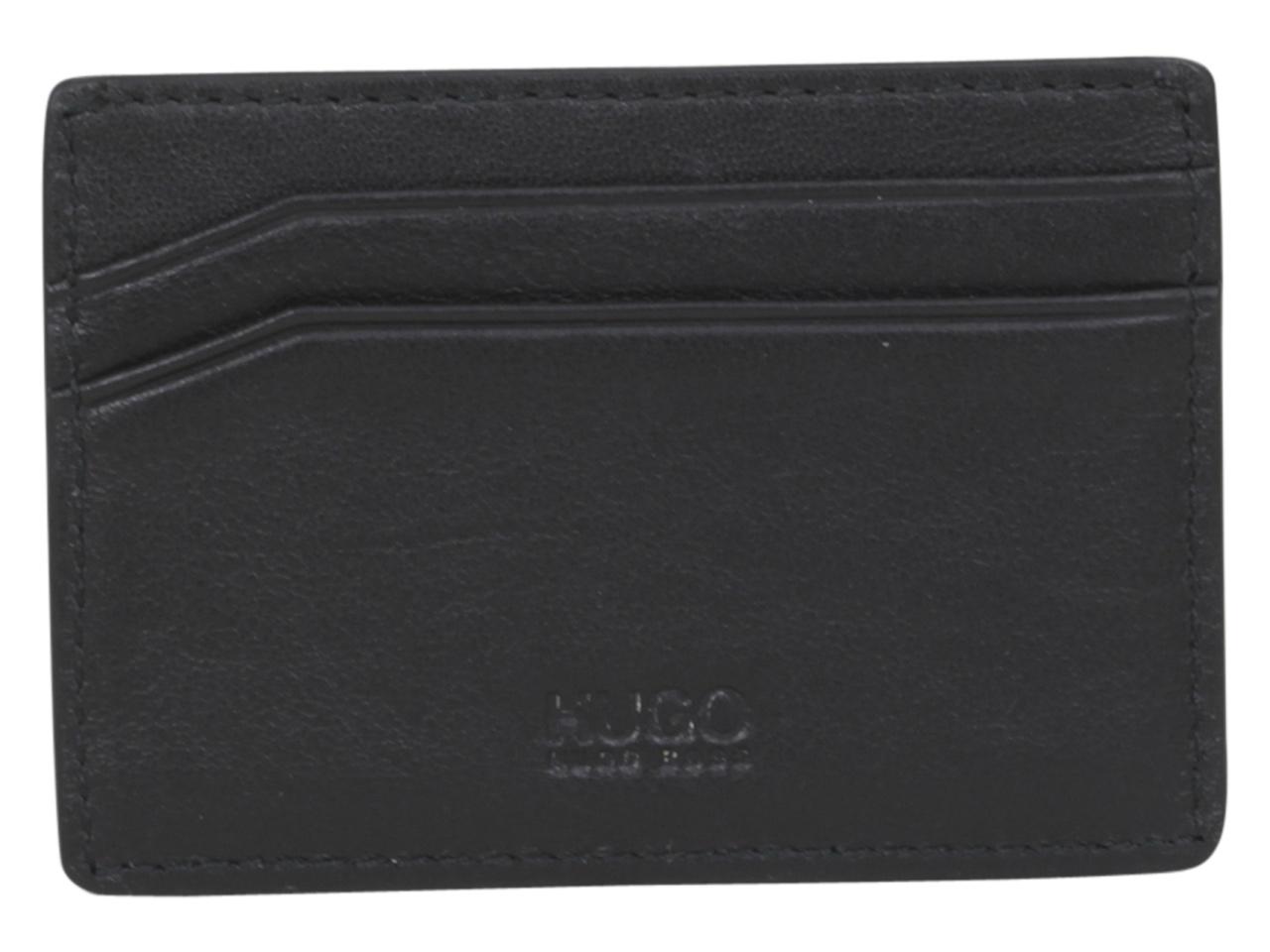 Hugo Boss Men's Bolster Genuine Leather Card Holder Wallet | JoyLot.com