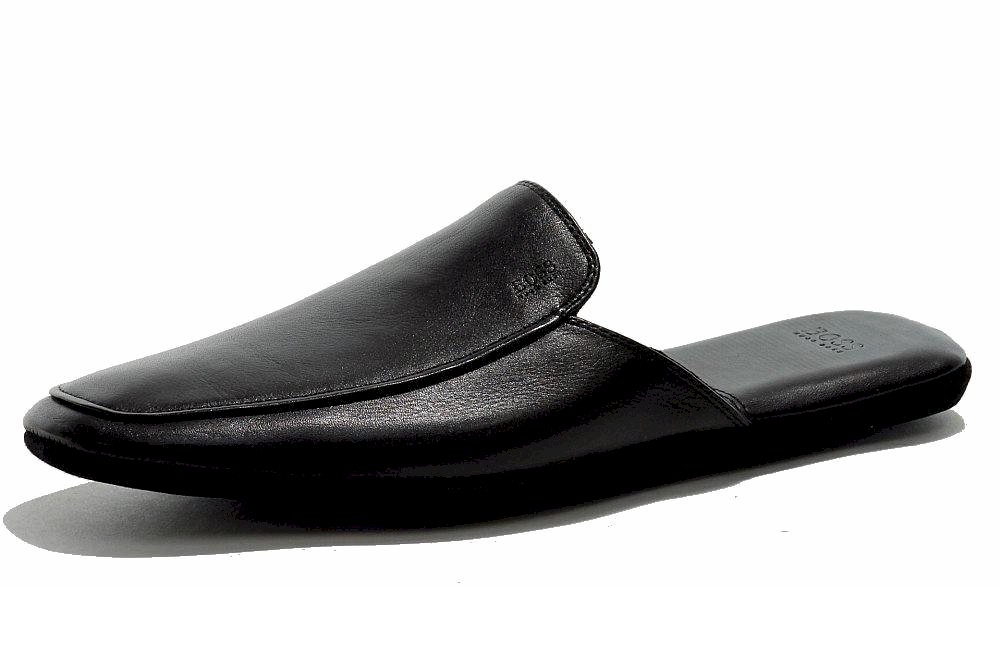 leather bedroom slippers