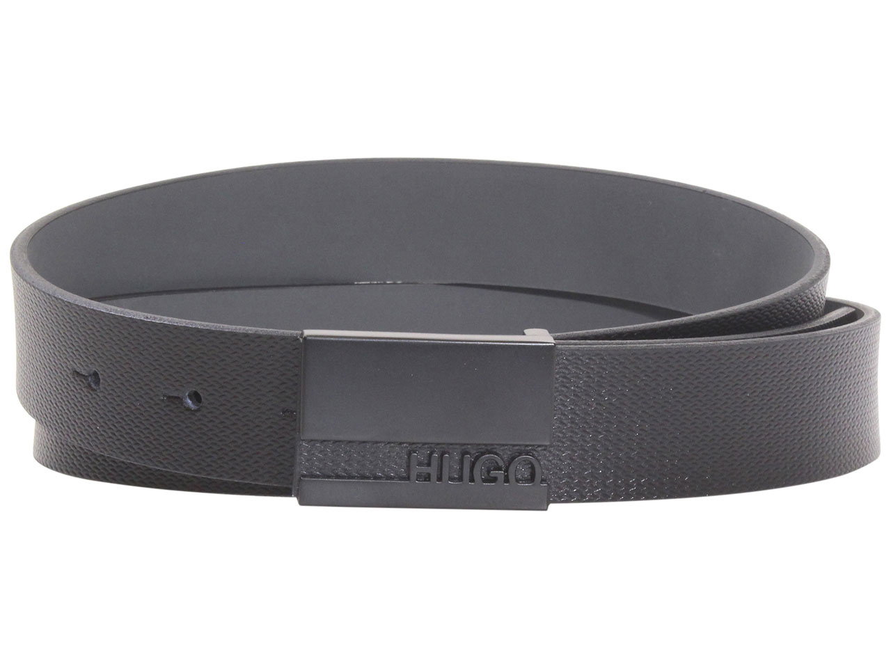 Hugo Boss Men S Geliso Belt Genuine Leather Black Sz