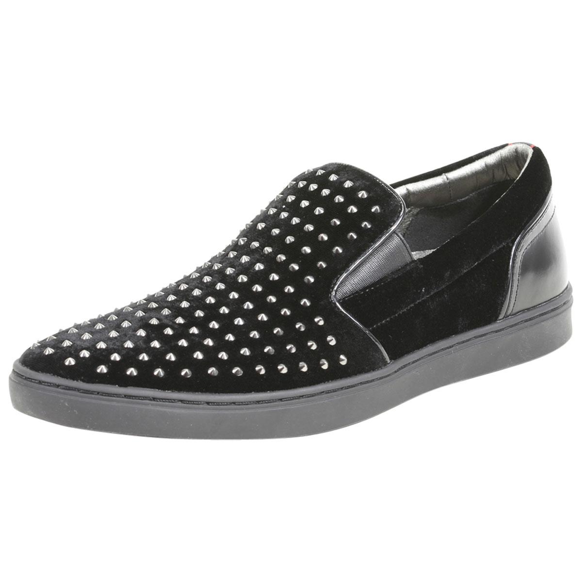 hugo boss velvet loafers