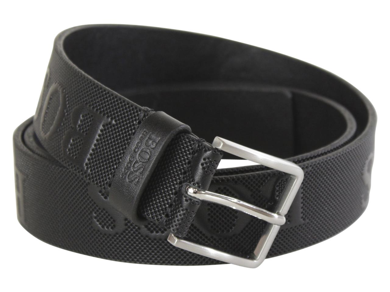 hugo boss mens leather belt