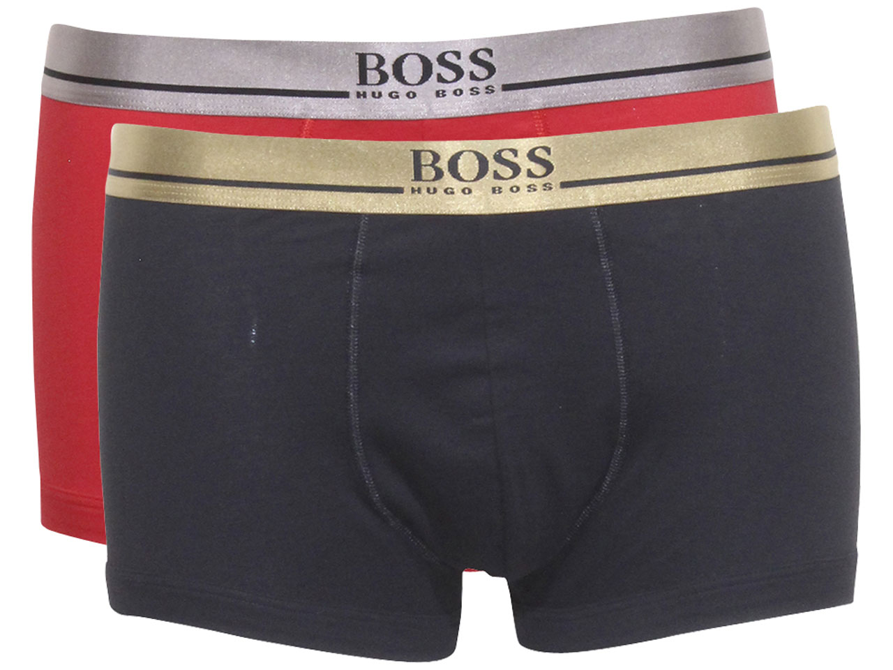 Blaze Dag Zuinig Hugo Boss Men's Trunks Boxers Underwear 2-Pairs Open Red/Black Sz: L Gift  Set | JoyLot.com