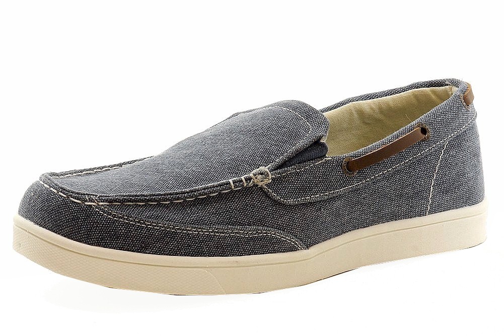 Island Surf Men's Vineyard Canvas Slip On Boat Shoes | JoyLot.com