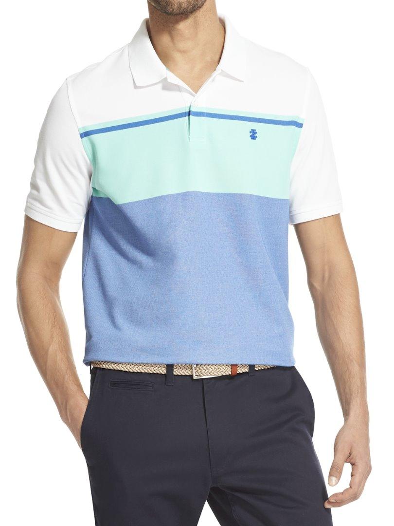 UPC 821126000046 product image for Izod Men's Advantage Performance Colorblock UV Protection Polo Shirt - Multi - X | upcitemdb.com