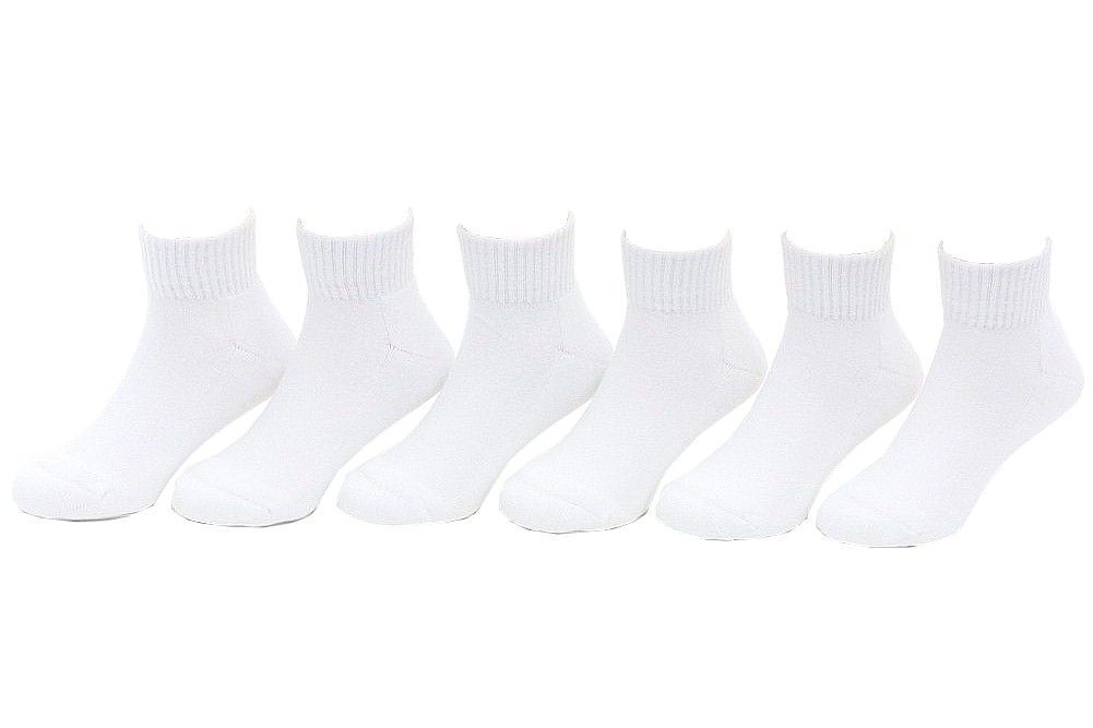 Jefferies Socks Boys' Sporty Half Cushion Quarter Socks 6 Pair Pack
