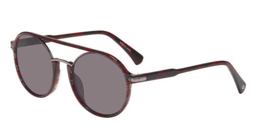 UPC 751286348309 product image for John Varvatos SJV552 Sunglasses Men's Striped Red/Grey Round Shape 55 20 145 - L | upcitemdb.com