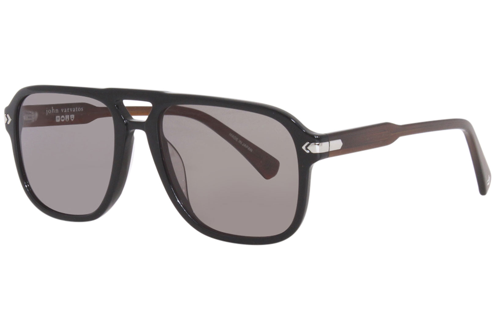 UPC 751286348354 product image for John Varvatos Sunglasses Men's SJV553 Black/Grey 55 18 145mm - Lens-55 Bridge-18 | upcitemdb.com