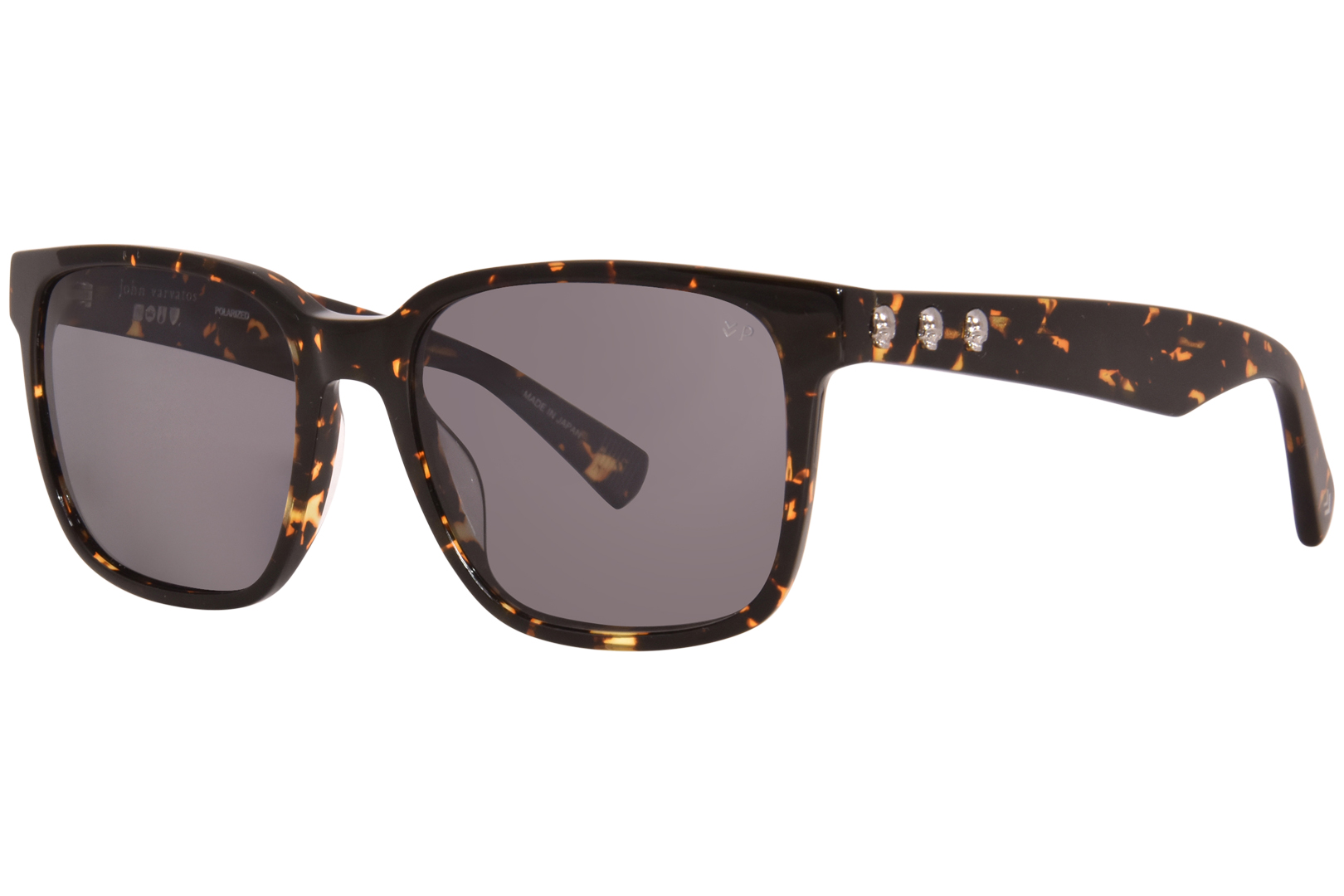 UPC 751286359138 product image for John Varvatos SJV554 Sunglasses Men's Tortoise/Polarized Grey 56 19 145 - Brown  | upcitemdb.com