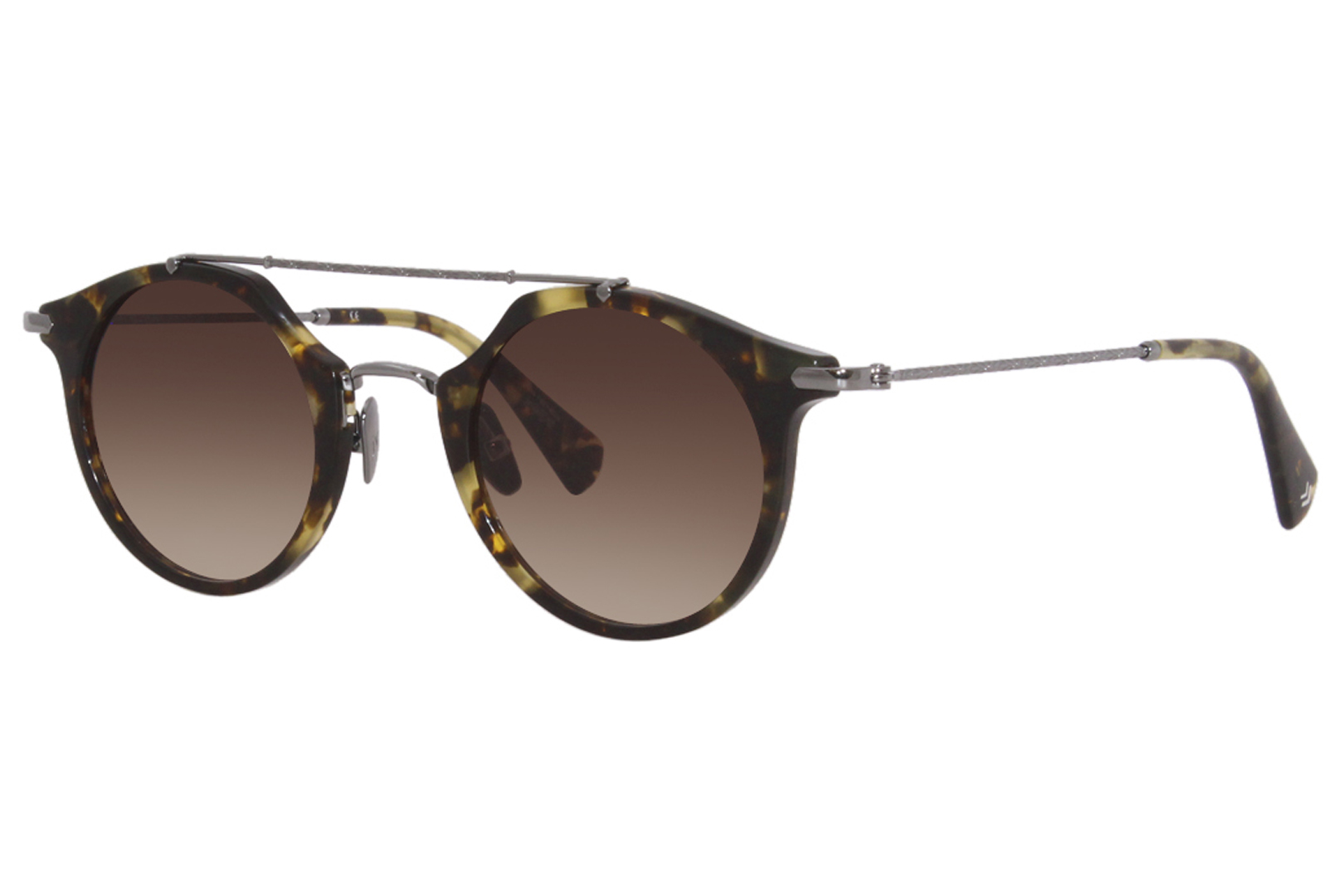 UPC 751286359237 product image for John Varvatos SJV560 Sunglasses Men's Green/Brown Gradient Round Shape 48 25 145 | upcitemdb.com