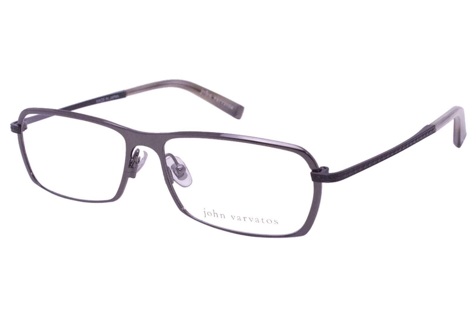 UPC 751286205930 product image for John Varvatos V136 Gunmetal 55 15 145mm - Silver - Lens-55 Bridge-15 Temple-145m | upcitemdb.com