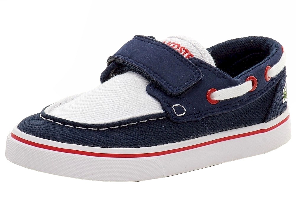 lacoste boat shoes white