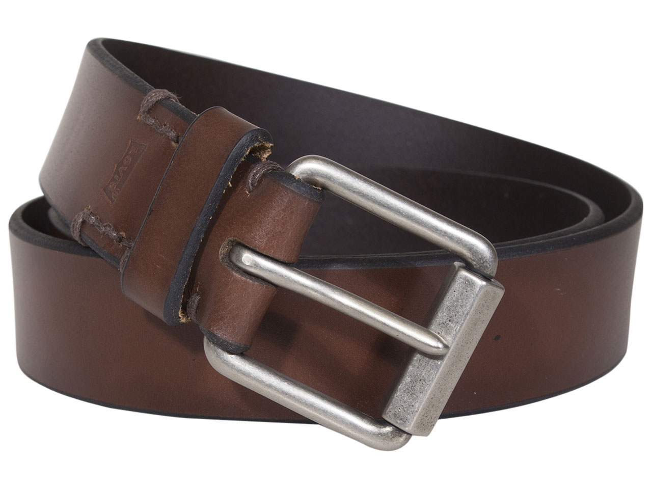 LEVIS Leather Belt with Buckle Closure For Men (Brown, 38)