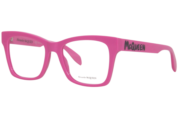 Alexander McQueen AM0388O Eyeglasses Women's Full Rim Square Shape