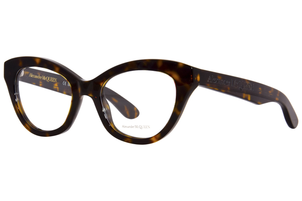  Alexander McQueen AM0395O Eyeglasses Women's Full Rim Cat Eye 