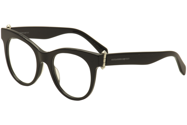  Alexander McQueen Women's Eyeglasses AM 0004O 0004/O Full Rim Optical Frame 