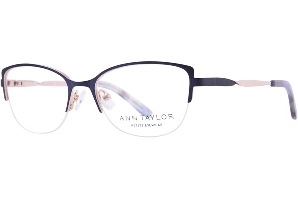 Ann Taylor ATP712 Eyeglasses Women's Semi Rim Oval Shape