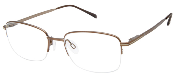  Aristar by Charmant 30718 Eyeglasses Men's Semi Rim Square Shape 