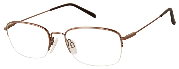 Aristar by Charmant 30719 Eyeglasses Men's Semi Rim Oval Shape